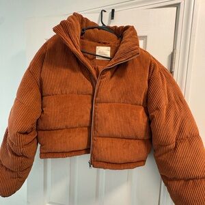 Altar'd State Burnt Orange Corduroy Jacket